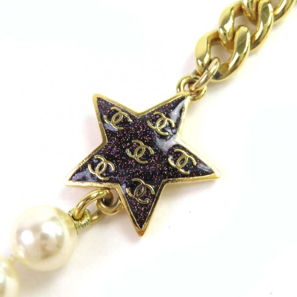CHANEL Authentic White Pearl Logo Necklace - Picture 3 of 7